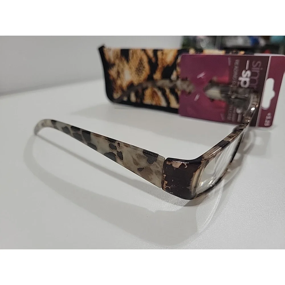 Simply Specs Foster Grant Women's Reading Glasses +2.75 Syriah Snake Print New